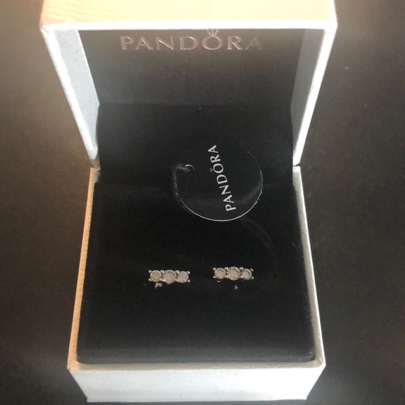 Pandora Jewelry - Pandora Sparkling Elegance silver stud earrings cz